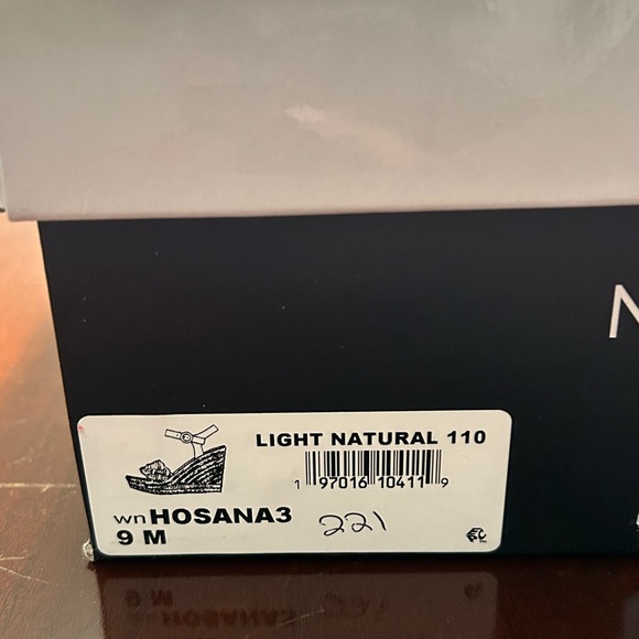 Nine West Hosana 3 Tan Wedge Sandal Size 9 - Picture 10 of 10